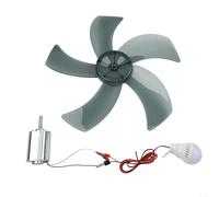 DIY Breeze Wind Turbine and Hand Crank Permanent Magnet Generator Kit, 12V-24V Output Metal Motor for Home Outdoor Lighting Education Projects, Includes LED Bulbs and Fan or Crank Handle(Set 1)