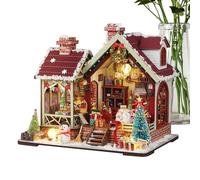 DIY Building Kit for a Miniature House, Wooden 3D Model Craft Set for Decorating Bookniches, Adults, Teenagers, Miniature House Construction Kit, for Families, Friends, Girls, Teenagers, Children