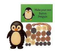 Diy Button Animal Ornaments Kits, Button Christmas Tree Ornament Kit For Elephant|Penguin, DIYS Buttons Christmas Ornament Set, Make Your Own Tree Decorations, Fun Pendant Making Set Hanging Decor