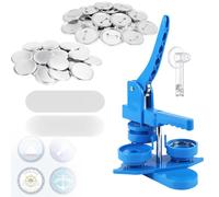 DIY Button Badge Maker Kit with Rotating Cutter, Easy to Create Custom Buttons for Business or Personal Use