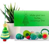 Diy Button Christmas Ornaments Kit | Button Christmas Tree Crafts Kit | Handmade Buttons Ornament Making Kits with Snowmans/Angel/Santa | Christ-mas Craft Ornaments for The Home