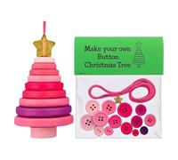 DIY Button Christmas Ornaments Kits, Handmade Button Ornament Making Kit, Fun Buttons Santa Christmas Tree Ornament Kits for All Ages, DIY Craft C-hristmas Tree Hanging Decorations Making Set