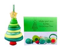 DIY Button Christmas Ornaments Kits, Handmade Button Ornament Making Kit, Fun Buttons Santa Christmas Tree Ornament Kits for All Ages, DIY Craft C-hristmas Tree Hanging Decorations Making Set
