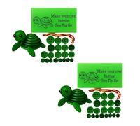 Diy Button Highland Cow Craft Kit, 2 Pack Diy Highland Cow Button Ornament, 3d Christmas Decoration Kit For Car Door Wreaths Living Room Window Desk Bedroom Family Gatherings School Art Classes