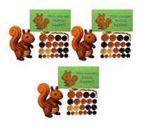 Diy Button Highland Cow Craft Kit, 3 Pack Diy Highland Cow Button Ornament, 3d Christmas Decoration Kit For Car Door Wreaths Living Room Window Desk Bedroom Family Gatherings School Art Classes