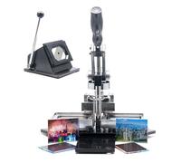 Diy Button Maker Machine With Paper Cutter For Custom Photo Magnets And Badges, Complete Pin Making Kit Includes 100 Components For Creative Projects,80 * 53mm