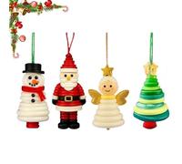 DIY Button Snowman Ornament Kit, Cute Christmas Crafts With Santa Angel, Colorful Buttons Christmas Tree, Snowman Hanging Ornament Kit, Indoor And Outdoor Party Supplies Window(Mix)