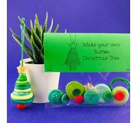DIY Button Snowman Ornament Kit, DIY Christmas Button Ornament Craft Kit - Make Your Own Snowman/Santa/Angel/Christmas Tree Decorations,Holiday Tree Hanging Crafts for Family Activity(GreenTree)