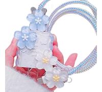 DIY Cable Protector Charger for iPhone Charger Adapter,Charger Protector Cute Flower 3D Sakura Rose Floral Phone Cord Protector,Line Cord Protector,18W/20W USB-C Wire Saver for iPhone 15 16 17 Pro Max