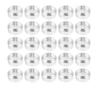 DIY Candle Making Kit: 100pcs Candle Jars with 100pcs Wicks for Tealight Making, Empty 1.5'' Aluminium Tea Light Tins for Craft, Christmas, Halloween, Handmade Accessory
