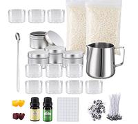 DIY Candle Making Kit for Beginners with Beeswax, Dye, Wicks, Tins & Tools Complete Starter Supplies Set for Home Crafting & Gifts