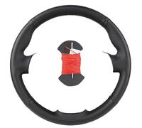 DIY Car Steering Wheel Cover Artificial Leather Braid For Ford For Focus 3 12-14 C-MAX 11-14 For KUGA For Escape 13-16 Hand Stitching(Rosso)