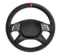 DIY Car Steering Wheel Cover Soft Suede For Mercedes For Benz E-Class E400 GL350 500 550 ML320 350 400 500 550 2012-2015 Auto Accessories Styling(Titanium Thread)