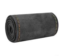 DIY Car Steering Wheel Cover, Soft Suede Leather, Suitable for 37 38cm Steering Wheel, Easy to Sew with Needle and Thread