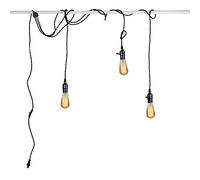 DIY Ceiling Light Pendant Light Black 5M Cable with On-line and Plug 3 * E27 Bulb Hanging Lamp for Bedroom Living Room Kitchen Dining Room Study Room ill Loft