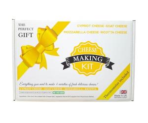 DIY Cheese Making Kit - Make Mozzarella, Cypriot Cheese, Ricotta & Goat Cheese Makes at least 15kg of Homemade Cheese