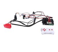 DIY Children's Electric Car Harness with Wire,Switch and Remote Control Receiver 4WD Ride on Toys Accessories Black