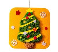 DIY Christmas Embroidery Kit, Cute Embroidery Kit with Pattern, Needles, Threads, Tools for Beginners, Home Decoration Xmas Holiday Crafts Gifts