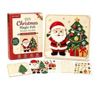 DIY Christmas Magic Felt Sticker Art Kit, No Glue Self-Adhesive (A#)
