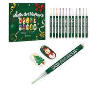DIY Christmas Nail Art Pen - Water-Based Graffiti Pen For Easy Detailing & Coloring