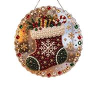 DIY Christmas Pearl Diamond Paintings, Diamond Painting Christmas Hanging，E