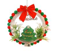 DIY Christmas Wreath Set | Handmade Craft Decoration Set with LED Light | Rustic Winter Christmas Wreath | For Family Activities, Art Teachers, Entrance, Indoor and Outdoor, Festive Decor
