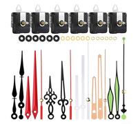 DIY Clock Movement Kit with Silent Sweep Seconds and 6 Metal Hands for Clock Face Thickness 1mm to 19mm Compatible with Multiple Shaft Lengths (Shaft 28mm)