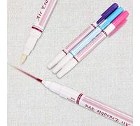 DIY Cloth Sewing Accessories Water Erasable Pen Double Head Fade Away with Time 3Pcs Red/Blue/Purple Perfect for Fabric Marking
