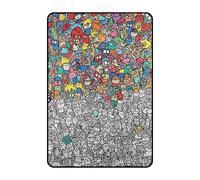 DIY Color Blanket - 150x100cm Washable Craft Throw Artistic Interactive Blanket | Family Fun Activity for Boys Girls Kindergartens, Birthday, Vacation, Living Room, Bedroom, Apartment