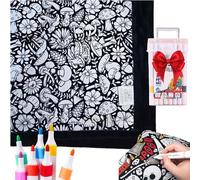 DIY Coloring Blanket, Coloring Blankets for Adults, Color Your Own Blankets, Creative Personalized Drawing Art Project, Soft Cozy Fleece Drawing Throw Bedroom Decor