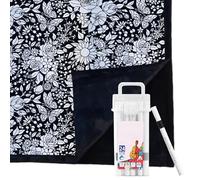 Diy Coloring Blanket, Coloring Blankets For Adults, Paint Your Own Blanket With 24-Color Brushes, Soft And Comfortable Plush Painting Blankets Bedroom Decoration For Sofa Patio Reading Nook