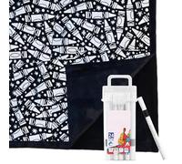 Diy Coloring Blanket, Coloring Blankets For Adults, Paint Your Own Blanket With 24-Color Brushes, Soft And Comfortable Plush Painting Blankets Bedroom Decoration For Sofa Patio Reading Nook