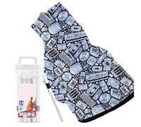 DIY Coloring Blanket - Coloring Throw Blankets For Adults, Black And White Home Decoration | Couch Blanket For Sofa Chair Dorm Parties Movie Nights Camping Trips Bedroom Outdoor Events