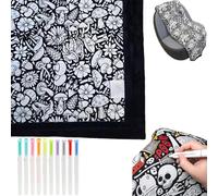 DIY Coloring Blanket, DIY Coloring Blanket with Watercolor Pencils, Kids Sherpa Fleece Throw, Inch Color Your Own Blankets, Personalized Cozy Home Decor for Bedroom (#H)