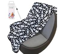 DIY Coloring Blanket, Paint Your Own Blanket with 24 Color Brushes, Washable Creative Personalized Throw, Soft And Comfortable Plush Painting Blankets for Couch Sofa Chair Dorm Parties Movie Nights