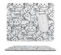 DIY Coloring Mouse Pad - Cute Animals Doodle, Customizable Creative Mouse Mat, Ideal for Office, Gaming & Art Lovers
