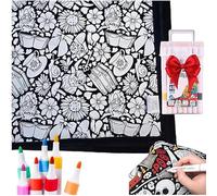 DIY Colouring Blanket: Color Your Own Coloring Blanket, Fuzzy Velvet Washable Blankets You Can Color, Cosy Coloring Blankets With Markers For Adults & kids, Creative Personalized Cozy Home Decor (J)