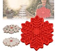 DIY Concrete Paver Mold, Reusable Sunflower Garden Path Maker | 300mm round flower-shaped mold for crafting sunflower stepping stones. Durable and reusable for multiple projects.