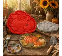 DIY Concrete Paver Mold, Reusable Sunflower Garden Path Maker | 300mm round flower-shaped mold for crafting sunflower stepping stones. Durable and reusable for multiple projects.