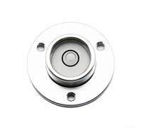 DIY Construction Round Level 35mm for Wall Mounting(white) | metal frame, clear glass vial, shock resistant, compact size, fits any toolbox