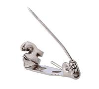 DIY Craft Bar Pins Brooch Safety Lock with Rolling Catch 20mm 50Pcs Secure Pins with Safety Insurance for Brooch Craft Projects Easy to Stitch and Fasten (20mm)
