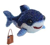 DIY Craft Kits for Adults, Bead Embroidery Kit 3D Shark Beaded Embroidery Kits Easy DIY Underwater Creature Crafts for Adults Beginners & Craft Enthusiasts