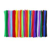 DIY Craft Making Chenille Stems, Chenille Stems Pipe Cleaners Colorful Sticks DIY Crafts Making Tool Pipe for Kids Children 100PCS