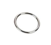 DIY Craft Metal Ring 10pcs Silver Gold Solid Circle Ring Diameter 15mm/20mm/25mm/30mm, Heavy Duty Stainless Steel Metal O for Hiking(Silver,15mm)