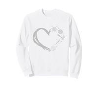 DIY Crafting Heart Silhouette I Love It Sweatshirt