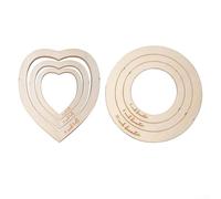 DIY Crafts Making Tool Set for Wall Hangings(Love Leaf 5+7+9inch) | Heart and round shapes, unique designs, easy trimming, smooth edges, creative freedom