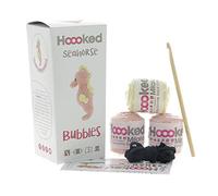 DIY Crochet Kit Seahorse Bubbles Eco Barbante Apricot