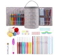DIY Crochet Kit - Yarn Knitting Kit, Portable Tool for Crafts | Weaving Craft Material, Needle Beginner Activity Home, Personalized Project, Hobby Gift Hobby Craft Cout