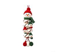 DIY Crochet Snowman Ornament Kit,Christmas Tree Decor | Plush Yarn, Hook & Instructions Included, 4 Festive Designs, Handmade Tree Decor,For Adults & Craft Nights(Red-Green)
