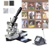 Diy Custom Fridge Magnet Kit | Professional Photo Magnet Press, Fridge Magnet Making Kit With Paper Cutter + 100 Sheets Of Materials For Diy Photo Badge Crafts,For Home And Craft Lovers,80*53mm